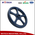 OEM Powder Coating Surface Treatment Sand Casting Iron Hand Wheel